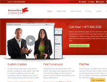 Tablet Screenshot of businessplanscanada.com